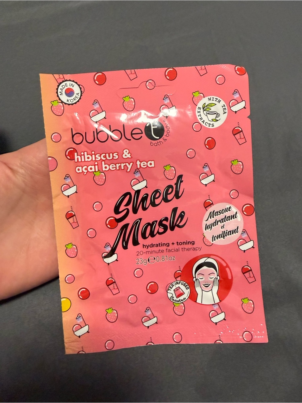 Bubble t Face Masks - Hydrating Sheet Masks - Picture 3 of 3